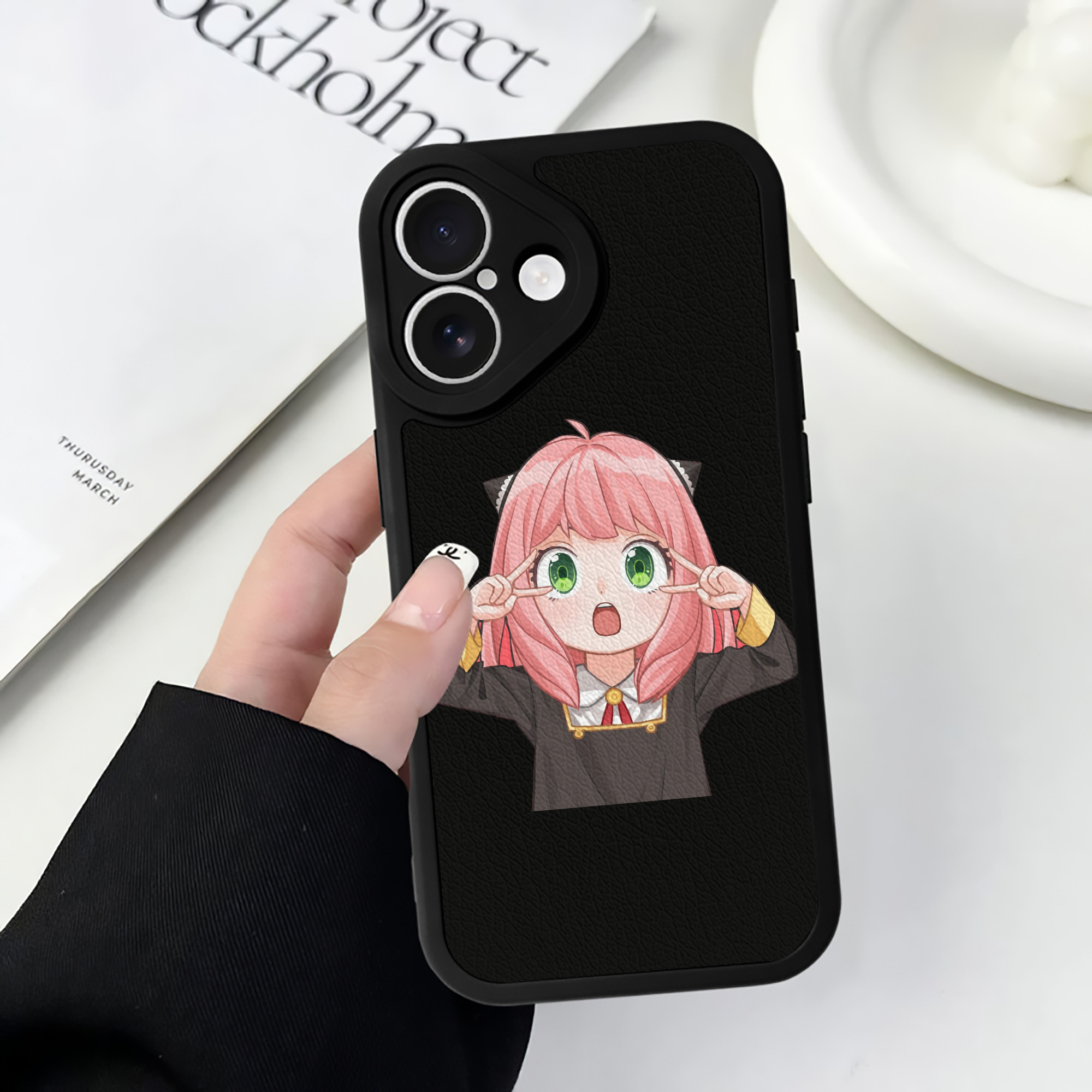 （画像用） SPY×FAMILY间谍家家酒 【iPhone 16シリーズ対応】シリコンスマホケース（レザー調） 材質：シリコン